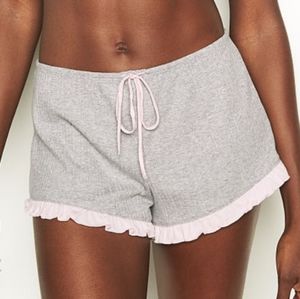 Victoria Secret ribbed ruffle sleep shorts